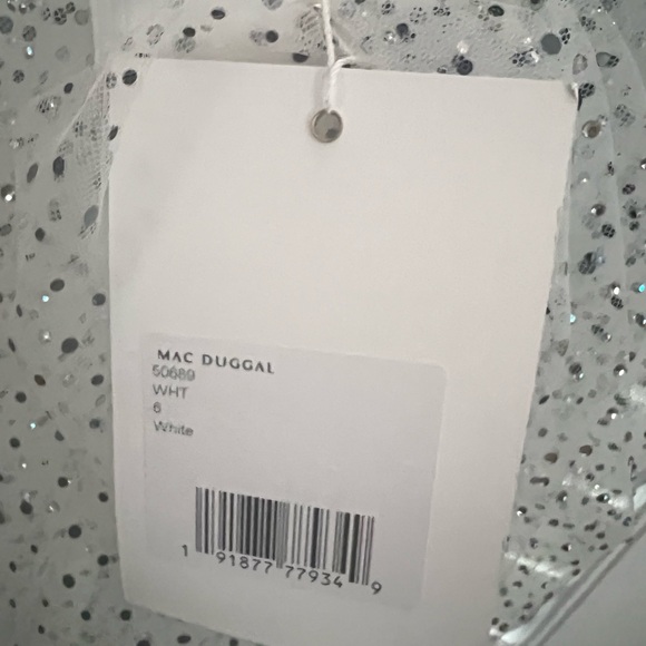 MacDuggal one shoulder mini tulle dress - Picture 11 of 13